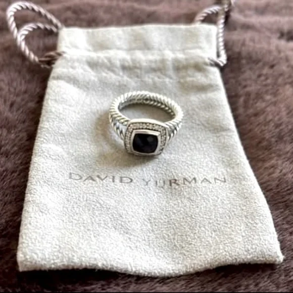 🖤David Yurman•Petite Black Onyx Ring🖤 - Picture 1 of 6